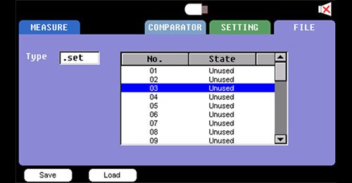 10μV～300V 3563A Battery Tester Choosing Comparator Record