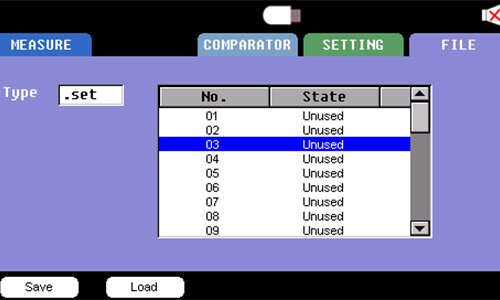 10μV～300V 3563A Battery Tester Choosing Comparator Record