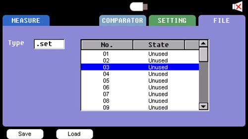 10μV～300V Battery Tester Choosing Comparator Record