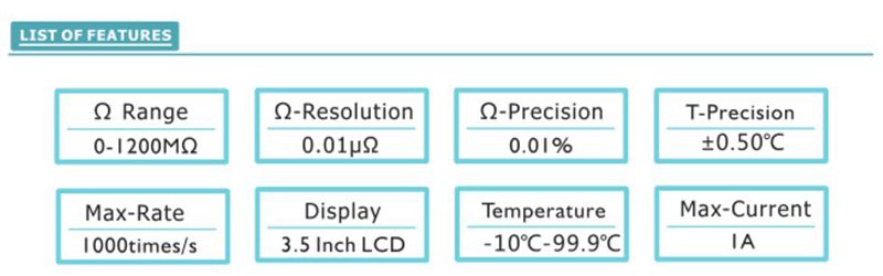 HT3542 High Speed High Precision DC Resistance Meter 13 HT 3542 High Speed High Precision DC Resistance Meter 01
