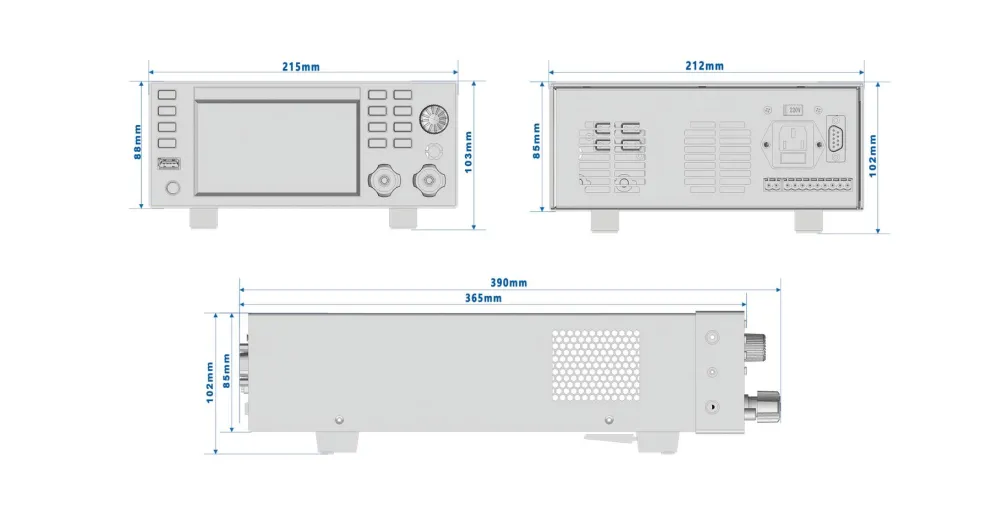 SIZE OF ELECTRONIC LOAD
