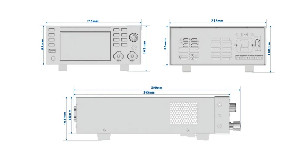 SIZE OF ELECTRONIC LOAD